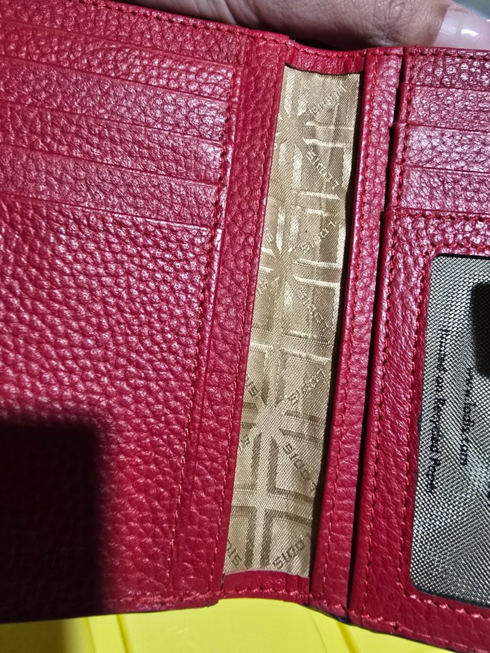 Lodis Kate N/S French Purse Red Leather RFID WalletLodis Kate N/Snap Closure EUC - Picture 14 of 15